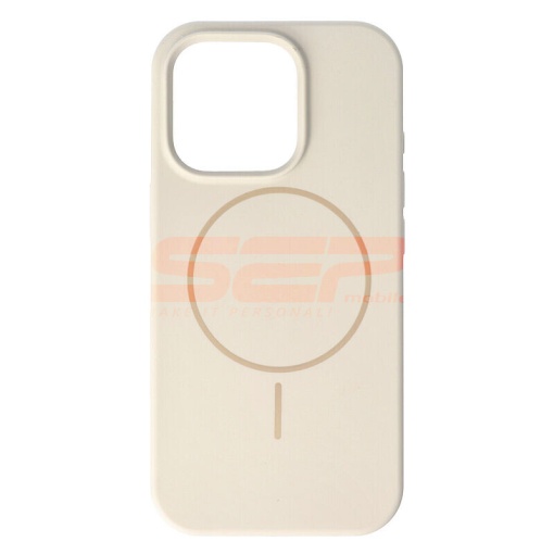 Husa Soft Silicone Magsafe Apple iPhone 16 Pro Beige