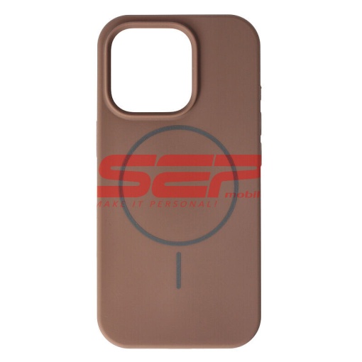 Husa Soft Silicone Magsafe Apple iPhone 16 Pro Brown