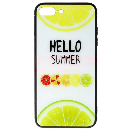 Husa TPU & Glass Apple iPhone 8 Plus Lemon