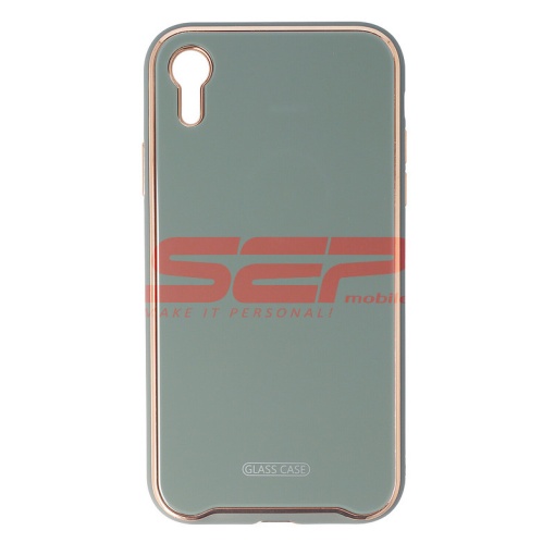Husa TPU & Glass Luxury Apple iPhone XR Midnight Green