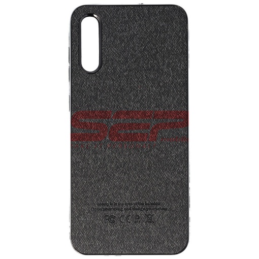 Husa TPU Leather Denim Samsung Galaxy A70 Black