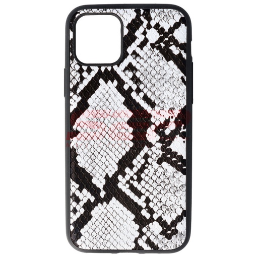 Husa TPU Leather Snake Apple iPhone 11 Pro Silver