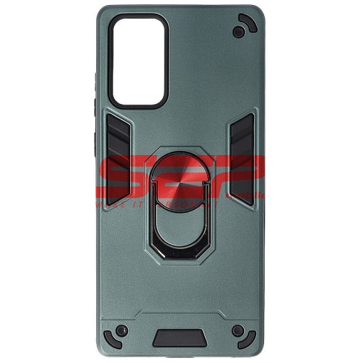 Husa TPU+PC Armor Ring Case Samsung Galaxy Note 20 5G Midnight Green
