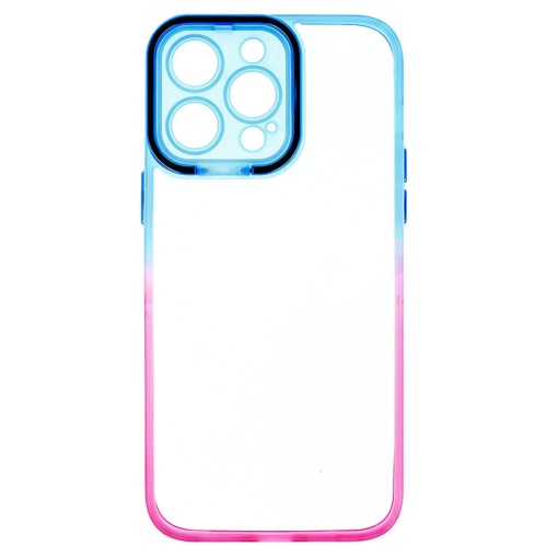 Husa TPU+PC Gradient Frame Apple iPhone 14 Pro Max Blue-Pink