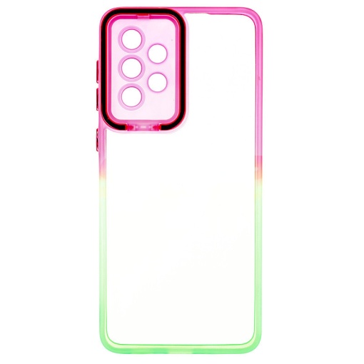 Husa TPU+PC Gradient Frame Samsung Galaxy A33 5G Pink-Green