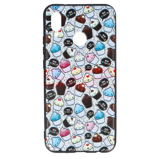 Husa TPU+PC UV Print 3D Huawei P20 Lite Cupcakes