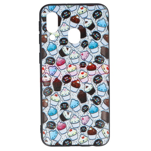 Husa TPU+PC UV Print 3D Samsung Galaxy A40 Cupcakes