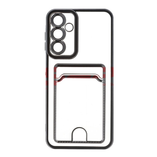 Husa TPU Plating Frame Card Holder Samsung Galaxy A16 Black