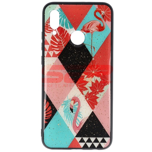 Husa UV Copy Glass Huawei P Smart 2019 Flamingo
