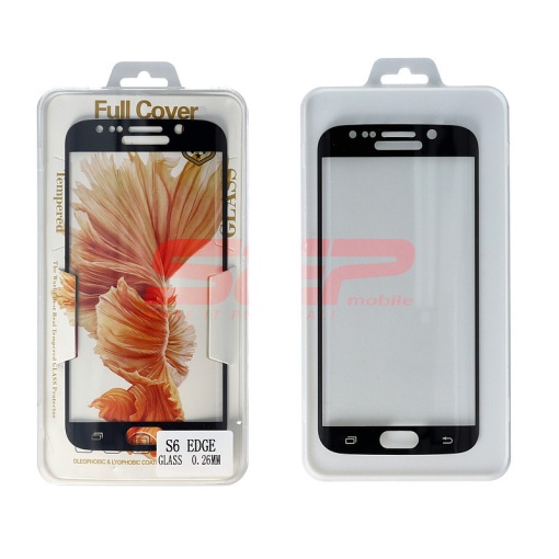 Geam CURBAT protectie display sticla 0,26 mm Samsung Galaxy S6 edge BLACK