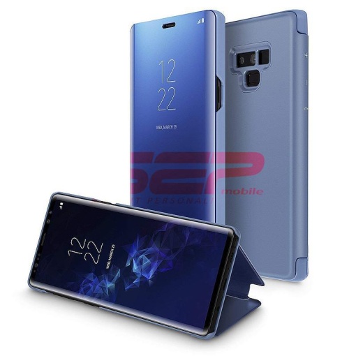 Husa Clear View Mirror Samsung Galaxy A72 Blue