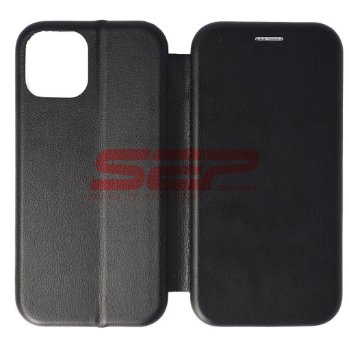 Husa FlipCover Round Apple iPhone 13 Pro Black
