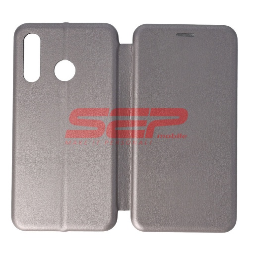 Husa FlipCover Round Huawei P30 Lite Fossil Grey