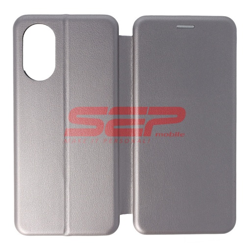 Husa FlipCover Round Oppo A38 Fossil Grey