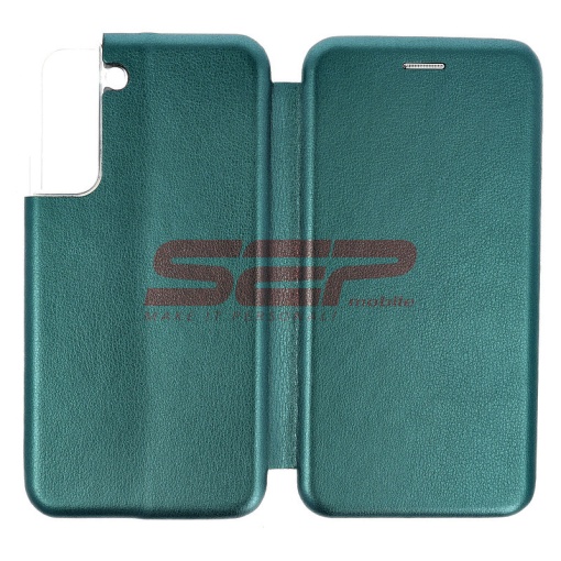 Husa FlipCover Round Samsung Galaxy S22 Plus Sea Green