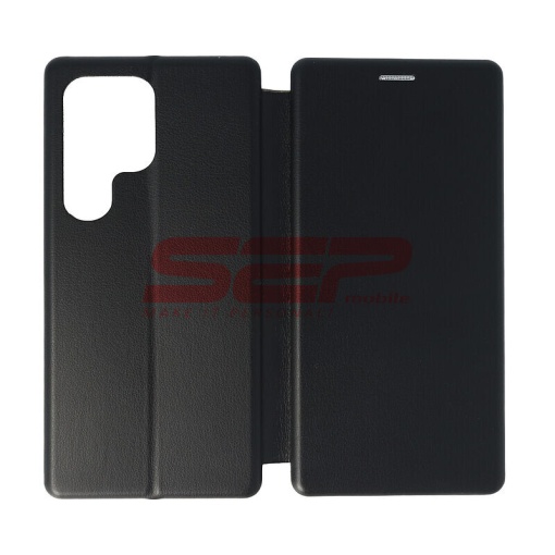 Husa FlipCover Round Samsung Galaxy S25 Ultra Black