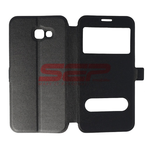 Husa FlipCover Smart View Samsung Galaxy A7 2017 BLACK