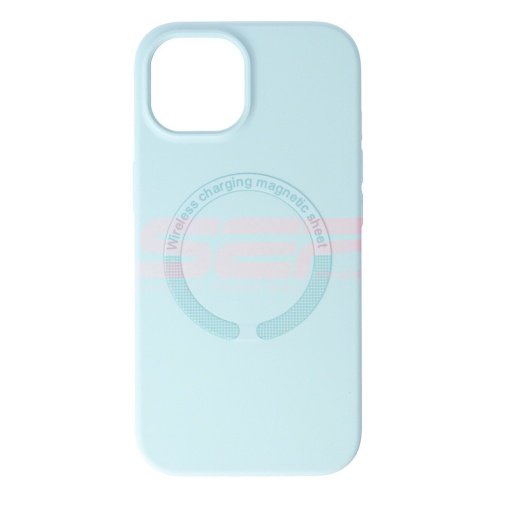 Husa silicon Mag Cover Apple iPhone 15 Sage
