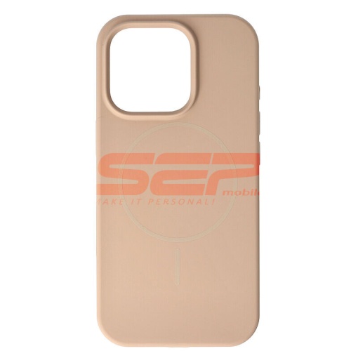 Husa Soft Silicone Magsafe Apple iPhone 16 Pro Desert Titanium