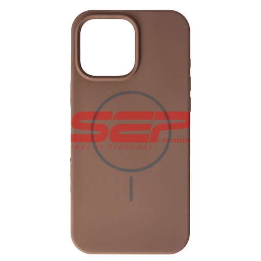 Husa Soft Silicone Magsafe Apple iPhone 16 Pro Max Brown