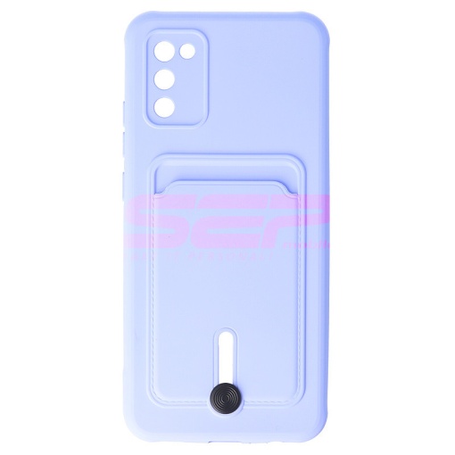 Husa TPU Card Holder Samsung Galaxy A02s Lavander