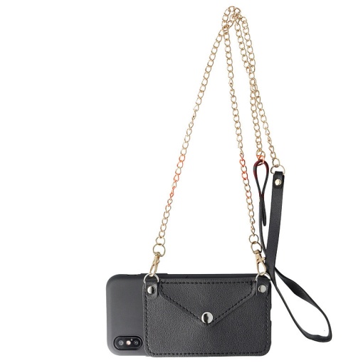 Husa TPU Crossbody Wallet Apple iPhone 11 Pro Max BLACK