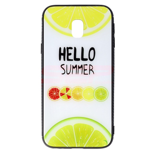 Husa TPU & Glass Samsung Galaxy J3 2017 Lemon