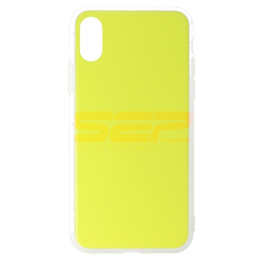 Husa TPU Mirror Apple iPhone X YELLOW
