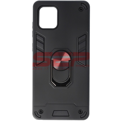 Husa TPU+PC Armor Ring Case Samsung Galaxy Note 10 Lite Black