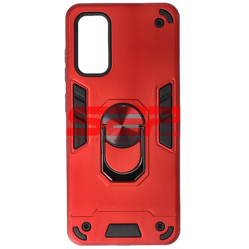 Husa TPU+PC Armor Ring Case Samsung Galaxy Note 20 5G Red