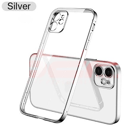 Husa TPU Plating Frame Apple iPhone 14 Pro Silver
