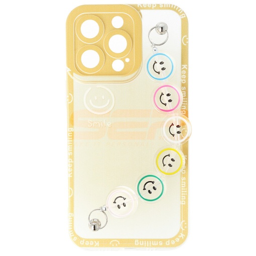 Husa TPU Smiley Chain Apple iPhone 13 Pro Yellow