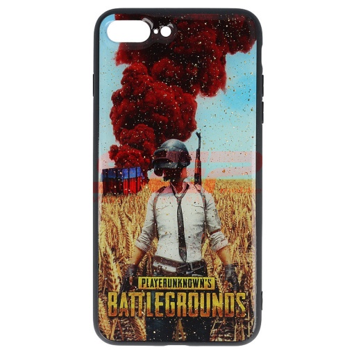 Husa UV Copy Glass Apple iPhone 8 Plus Battlegrounds