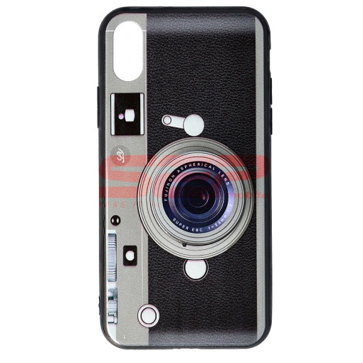 Husa Vintage Camera Apple iPhone 8 Grey