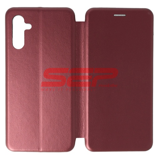 Husa FlipCover Round Samsung Galaxy A13 5G Wine