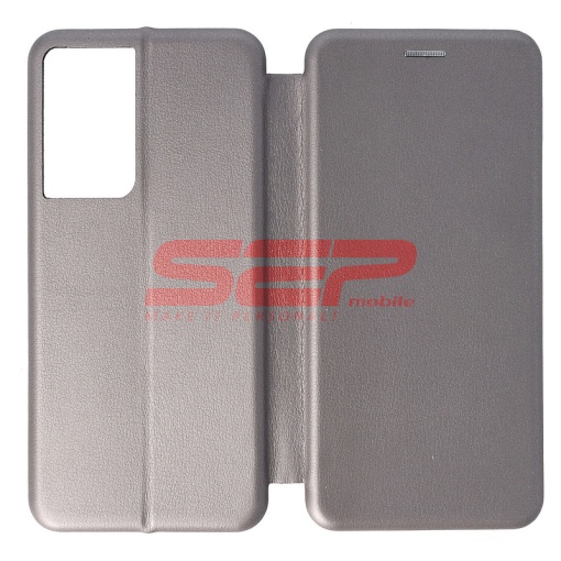 Husa FlipCover Round Samsung Galaxy S21 Ultra Fossil Gray