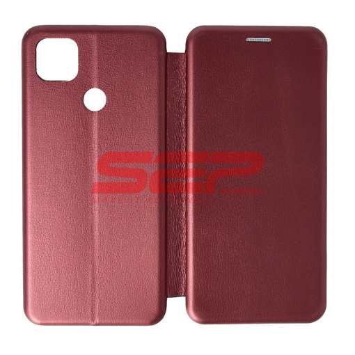 Husa FlipCover Round Xiaomi Redmi 9C Wine