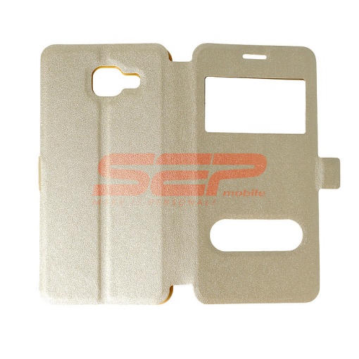 Husa FlipCover Smart View Samsung Galaxy A5 2016 GOLD