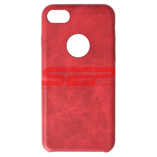 Husa Leather Vintage Tatoo Apple iPhone 7 RED
