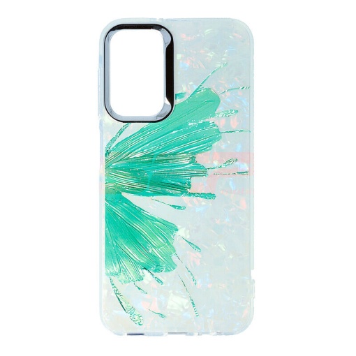 Husa silicon Aurora Shell Samsung Galaxy A24 Green Butterfly
