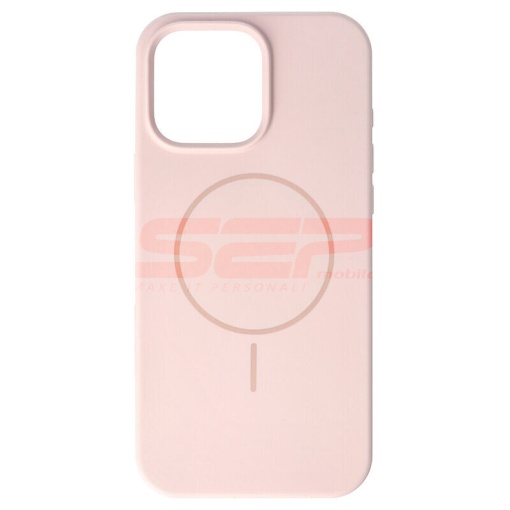 Husa Soft Silicone Magsafe Apple iPhone 16 Pro Max Pink Sand
