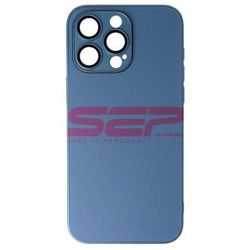 Husa TPU Frosted Glass Apple iPhone 15 Pro Max Blue