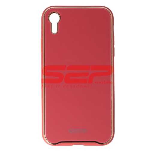 Husa TPU & Glass Luxury Apple iPhone XR Red