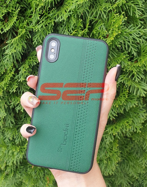 Husa TPU Leather bodhi. Samsung Galaxy Note 20 5G Dark Green