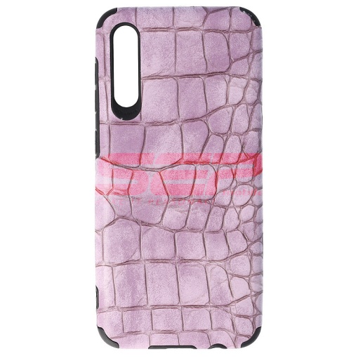 Husa TPU Leather Crocodile Samsung Galaxy A30s Lavender