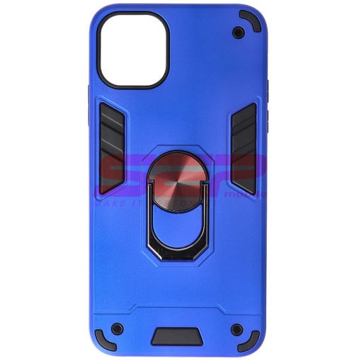 Husa TPU+PC Armor Ring Case Apple iPhone 11 Pro Max Electric Blue