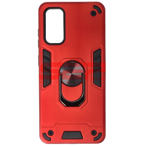 Husa TPU+PC Armor Ring Case Samsung Galaxy S20 Red