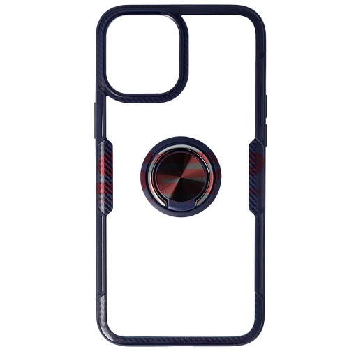 Husa TPU+PC Carbon Ring Case Apple iPhone 12 Pro Max Blue