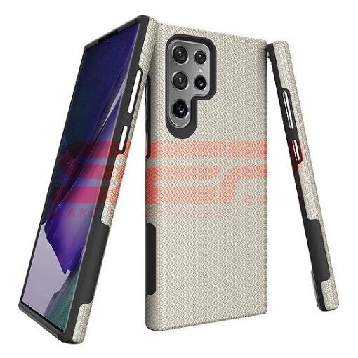 Husa TPU+PC Triangle Samsung Galaxy S24 Silver