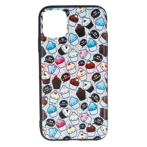 Husa TPU+PC UV Print 3D Apple iPhone 11 Cupcakes